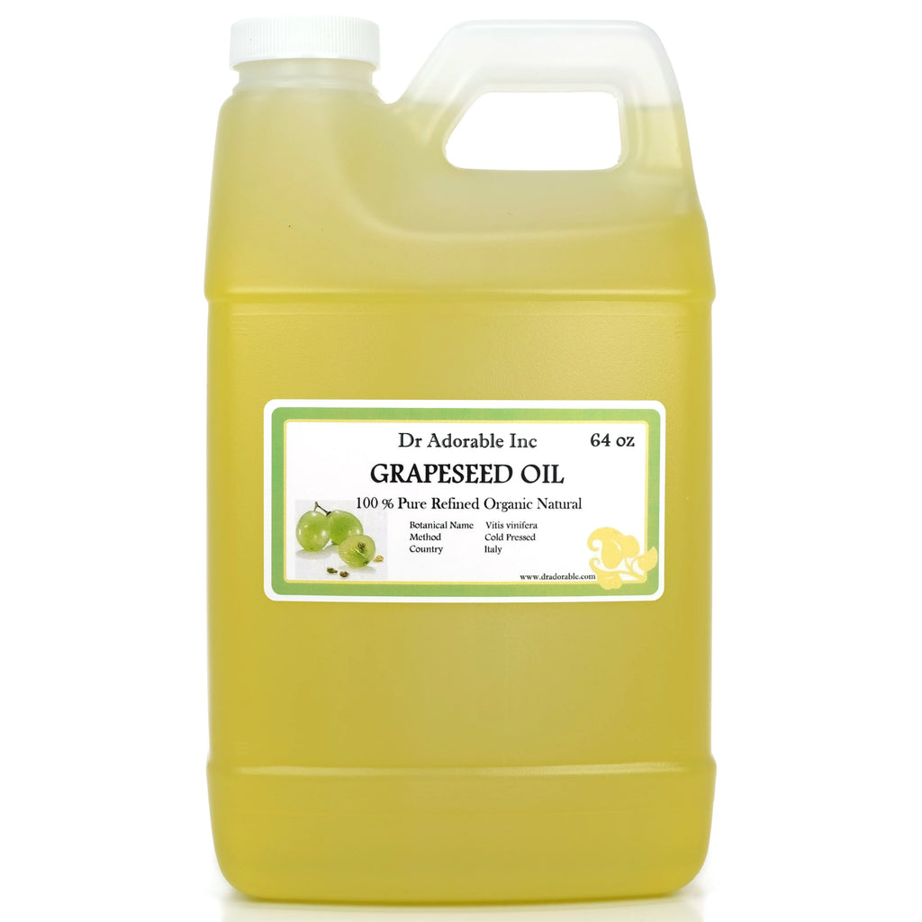 oz Cold Pure - Grapeseed 64 - Dr. Skin Oil Natural Pressed Organic Adorable 100% Hair -