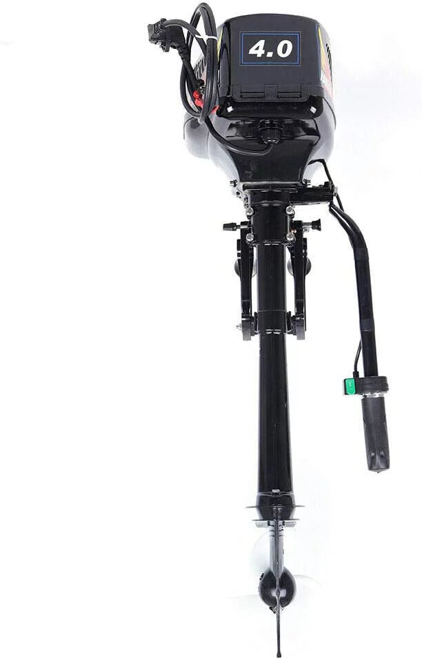 Miumaeov 4HP Heavy Start Driver Outboard Electric Marine Trolley Electric Trolling Motor, 1000W Motor Engine Propeller Motor Duty Brushless Boat Propeller Outboard