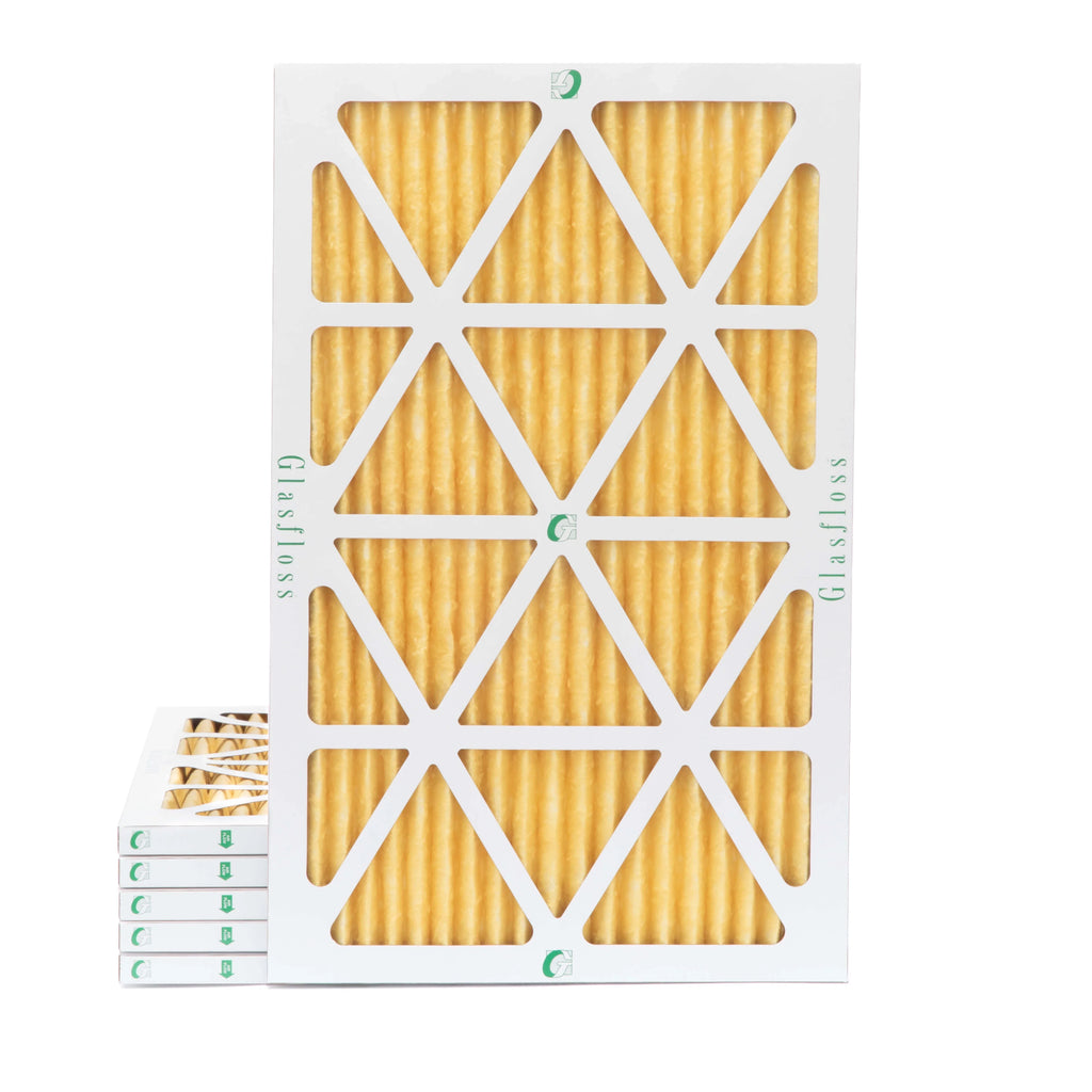 11 x 7/8 Glasfloss. Pleated 23-1/2 Pack by 6 Filters dimension: x MERV 15-1/2 Actual 16x24x1 Air of