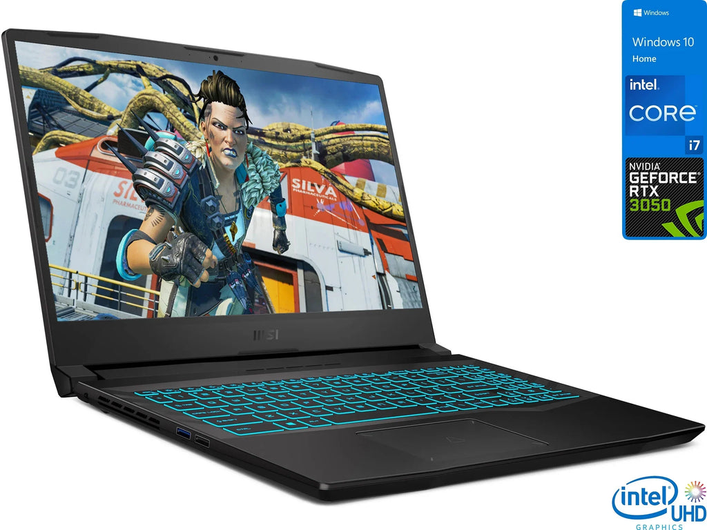 RAM, 2TB MSI Home Windows Bluetooth, 15.6" Crosshair FHD 10 3050, Wi-Fi, RTX Gaming NVMe HDMI, i7-11800H GeForce Core 32GB Upto NVIDIA Laptop, 4.6GHz, 144Hz Display, Intel SSD,