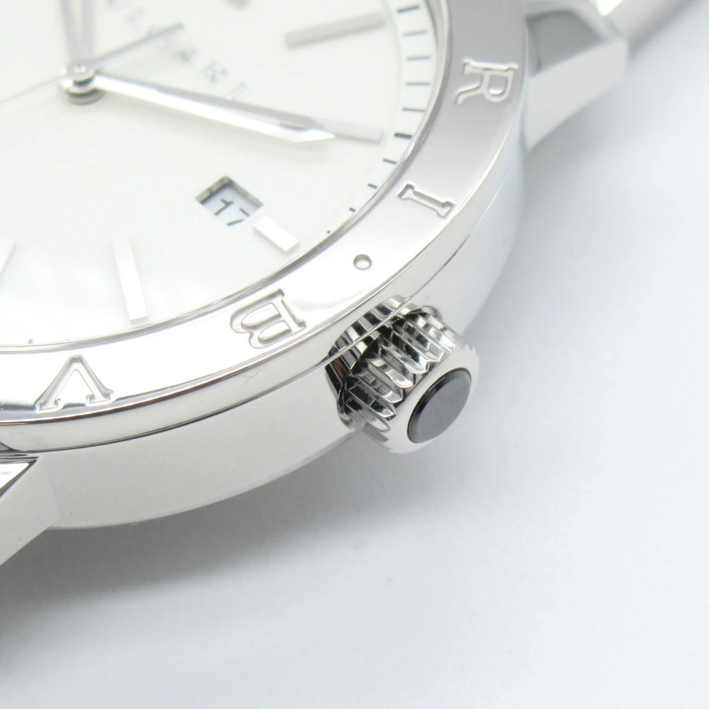 BVLGARI BB41S Wrist Watch Watch Automatic Wrist Bvlgari Stainless Steel (Good) Bvlgari White Mechanical BB41S Pre-Owned Watch