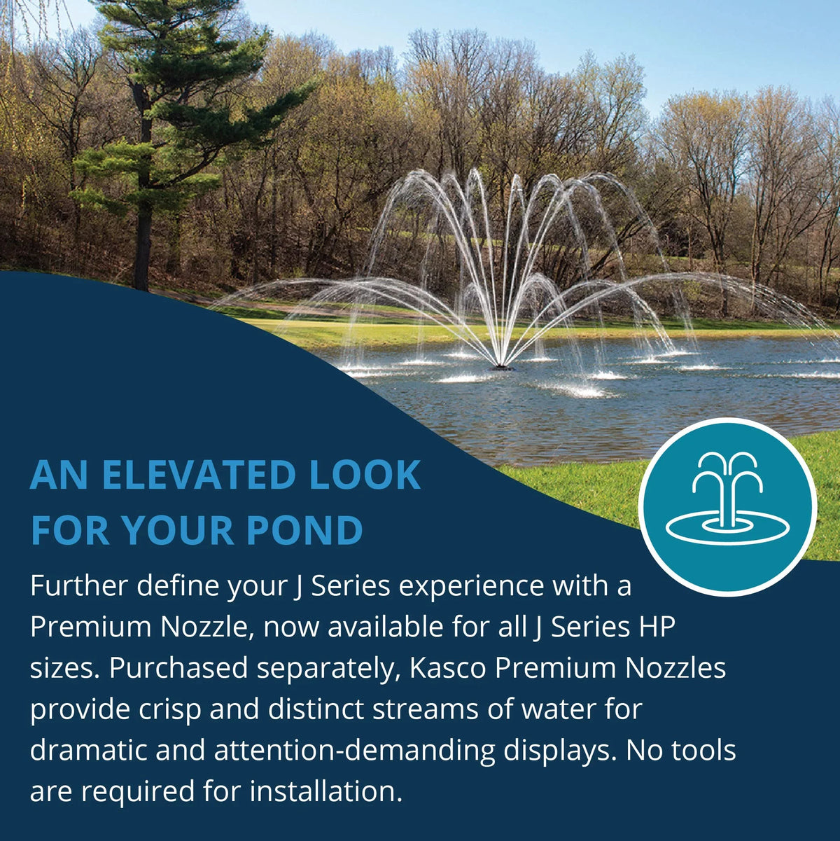 2 Included) Only 5 Fountain Nozzles Series HP, J Kasco Magnolia not HP Premium HP & 3 (Fountain 7-1/2 HP,