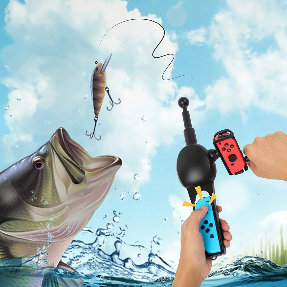 Gifts Gadgets for Switch Fishing Fishing Bigaint Games, for Family Rod for for Lightweight Party Accessories, Choice Nintendo Accessories Nintendo Everything, Has Gifts Portable Fishing Men Who Switch