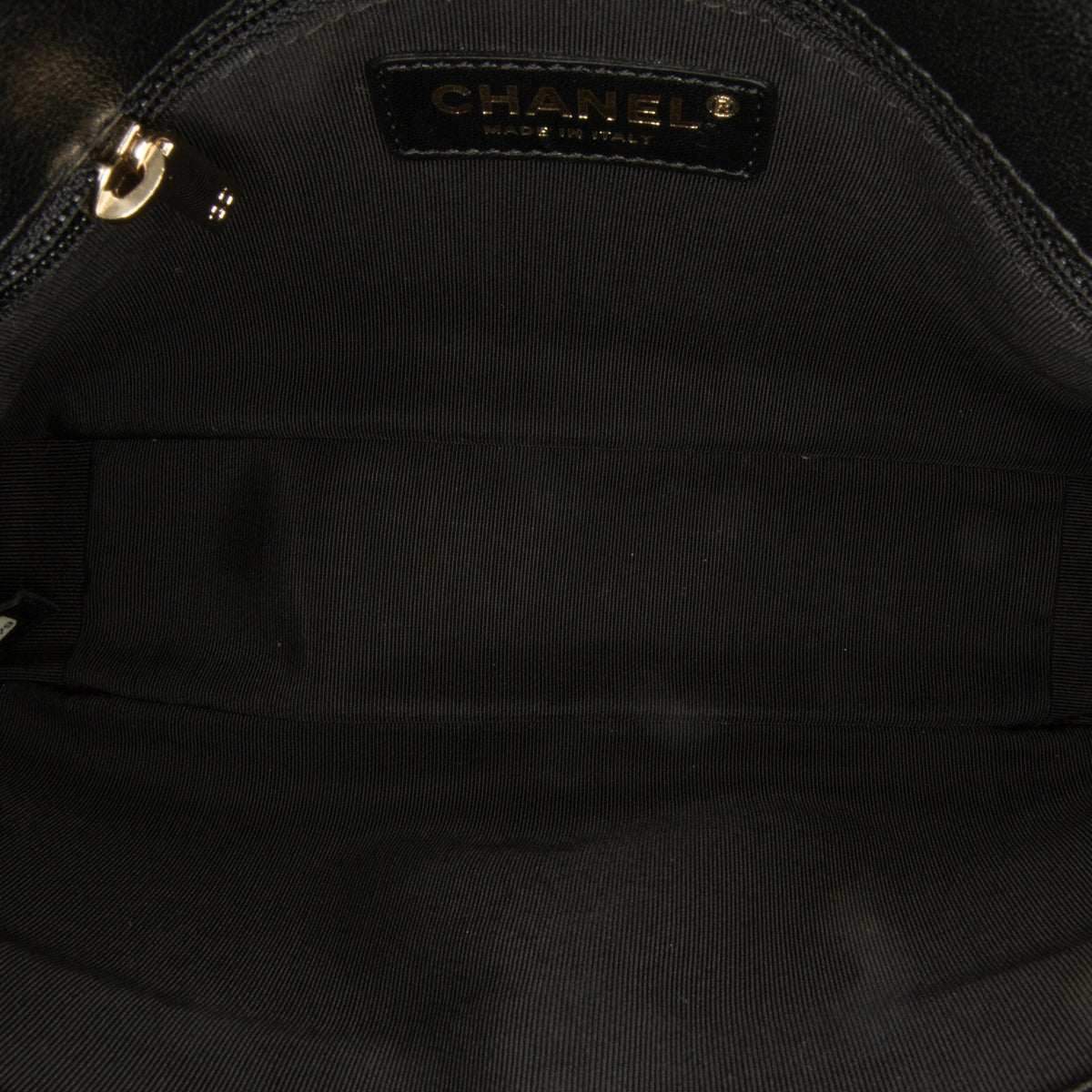 Pre-Owned Black (Good) Elaphe Flap Authenticated Chevron Double Satchel skin Leather Calf Unisex