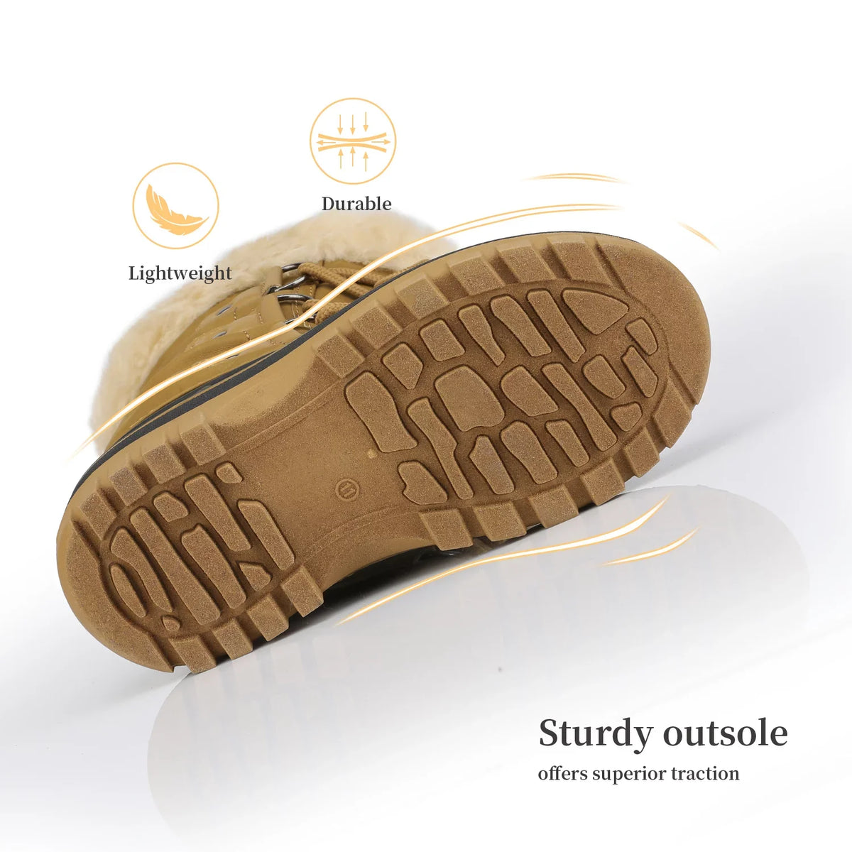dimension Snow Boots Fur-Lined TAN Ankle Boys Pairs Winter Soft Kid Little Faux Toddler Warm Shoes Kids Dream FORESTER Girls Boots 1