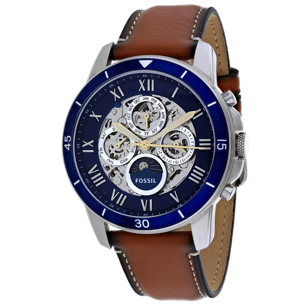 ME3140 Watch outfit Fossil Grant Men's Stainless-Steel Silver Automatic