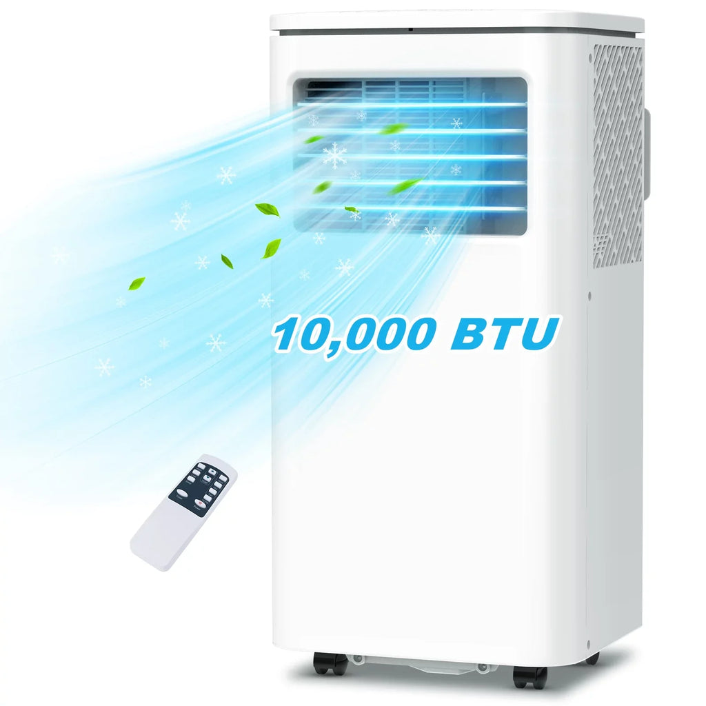 Air Remote Indoor AC Fan Conditioner W/ Window Unit Room Bedroom Dehumidifier Freestanding BTU 10,000 Portable NPL-06C Kit LifePlus