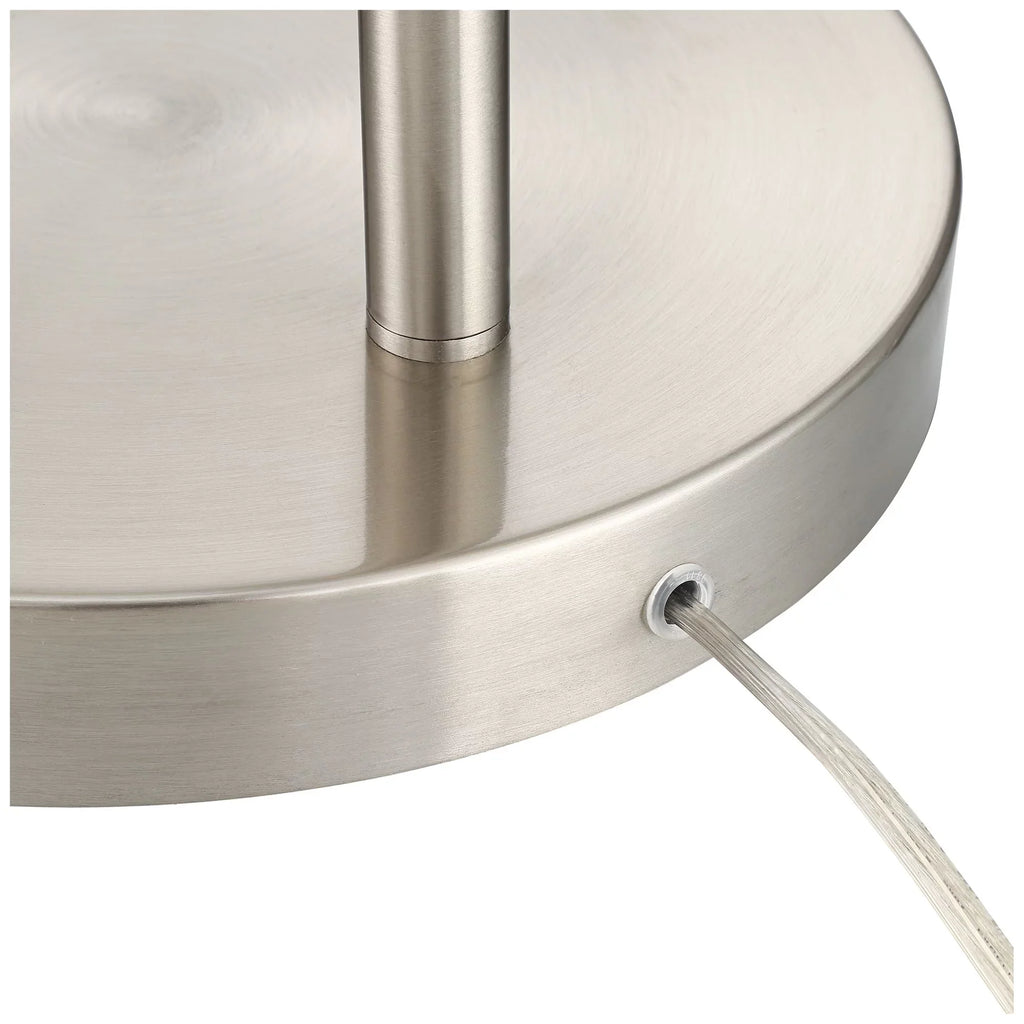 Lamp Drum with White 72" Port Shade Arc Brushed Nickel Floor House Room 360 Modern Reading Living for Charging Tall USB Lighting