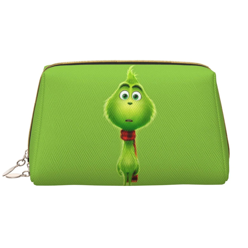 Pouch Gift Makeup Organizer Cartoon Toiletry Grinch Portable Cosmetic Travel Bag Leather Purse Bag Storage