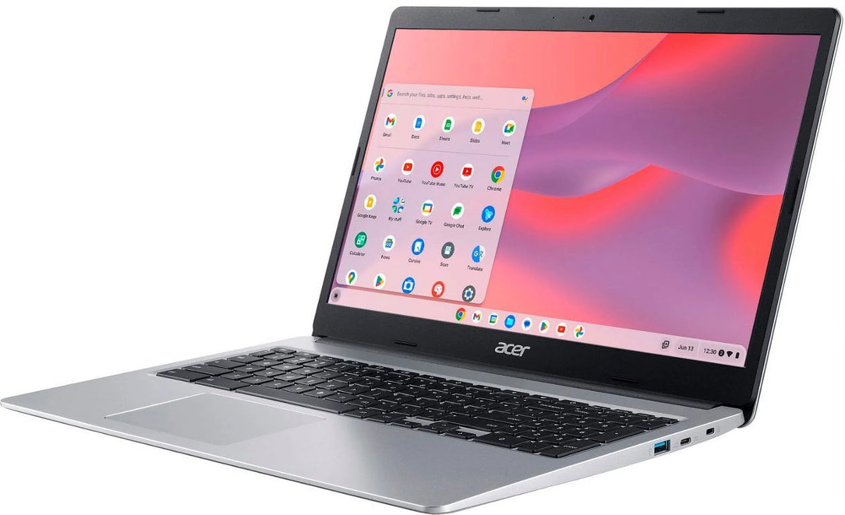 OS, Intel HD Long with Laptop, Chrome 5, 315 Battery Sleeve Accessories + Wi-Fi Bluetooth, 64GB Tigology LPDDR4, 4GB eMMC, Celeron Acer Chromebook N4020, Life, 15.6" Silver Display,
