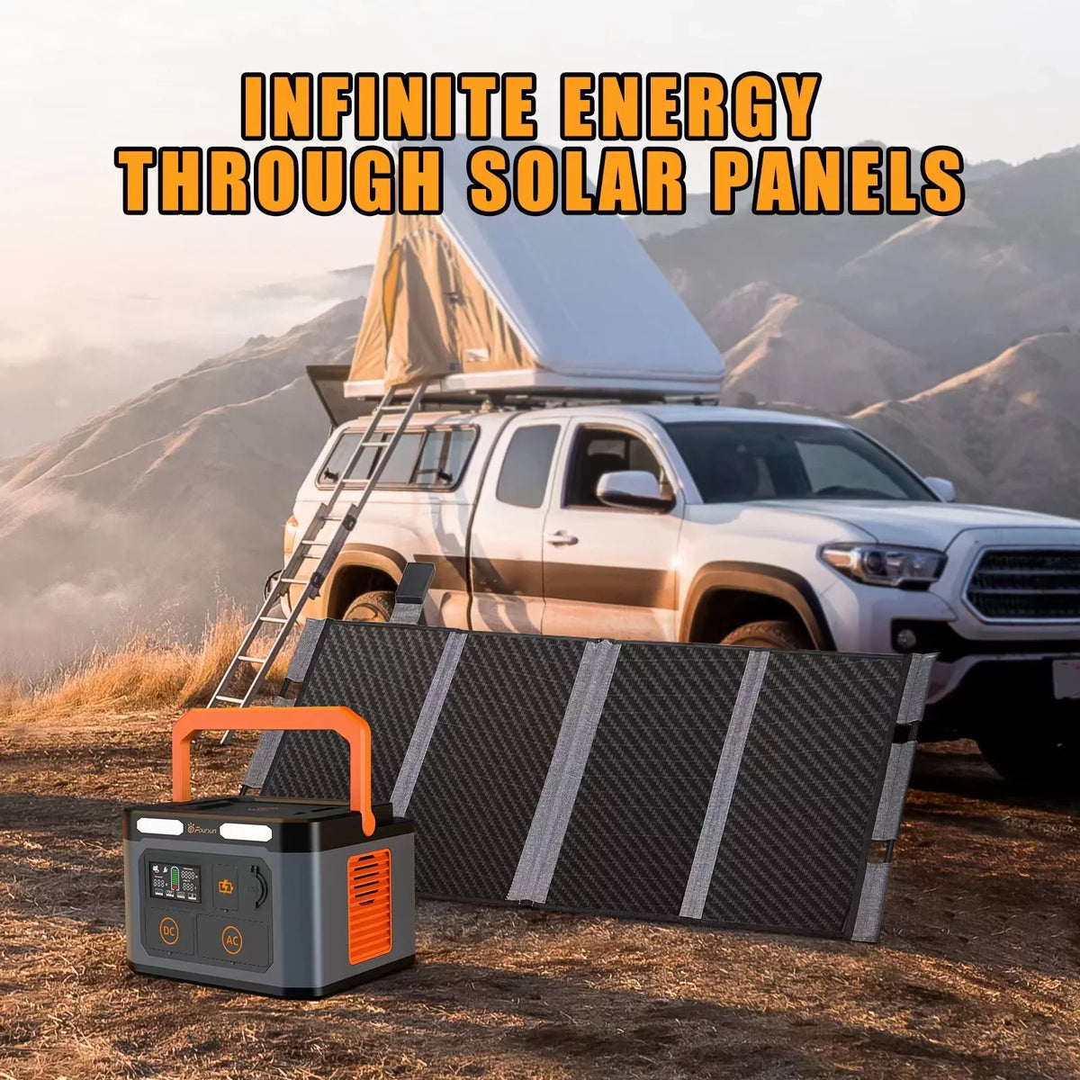 1598.4Wh, Portable 1500W Station Power Foursun Solar Anself, by Home Generator Backup, charge for Wireless Emergency,