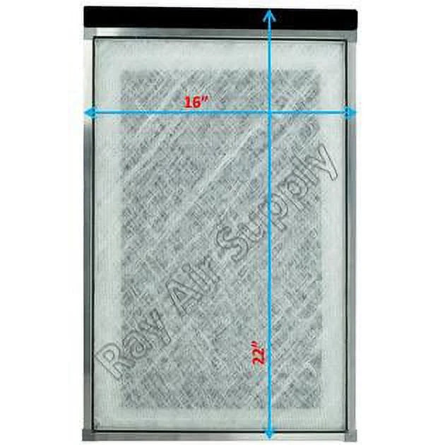 (3 16x22 Pads Replacement RAYAIR WHITE Guard Pack) Air Filter MicroPower with Cleaner Compatible SUPPLY