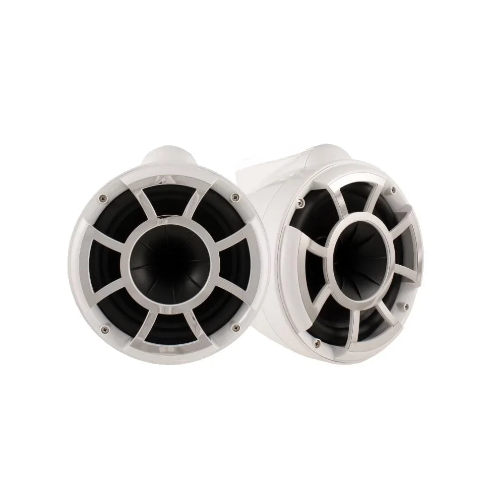 Swivel Wet Mount & CENTURION MAXIMUS Tower 10" Adapters Speakers Sounds for Tower REV10 - CENTURION MAXIMUS White