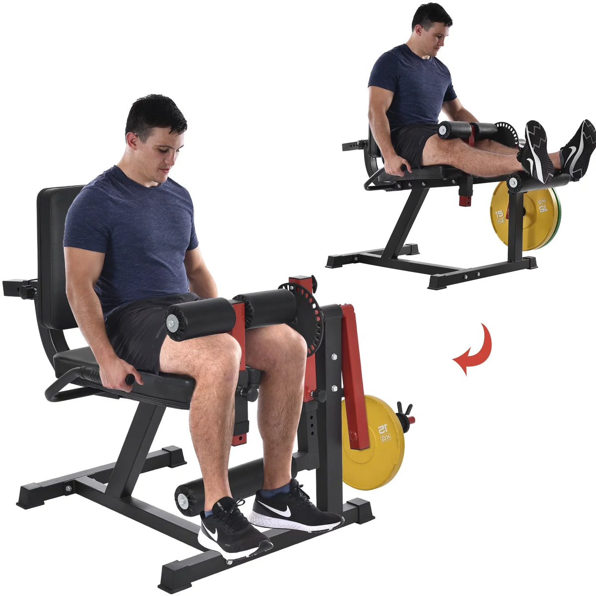'- Exercise Curl Adjustable Backrest Rotary Leg Curl for Adjustable Hamstring Machine and with and Workout Seat Leg and Home Quadriceps Gym Leg Extenstion, Extension Leg Machine Exercises
