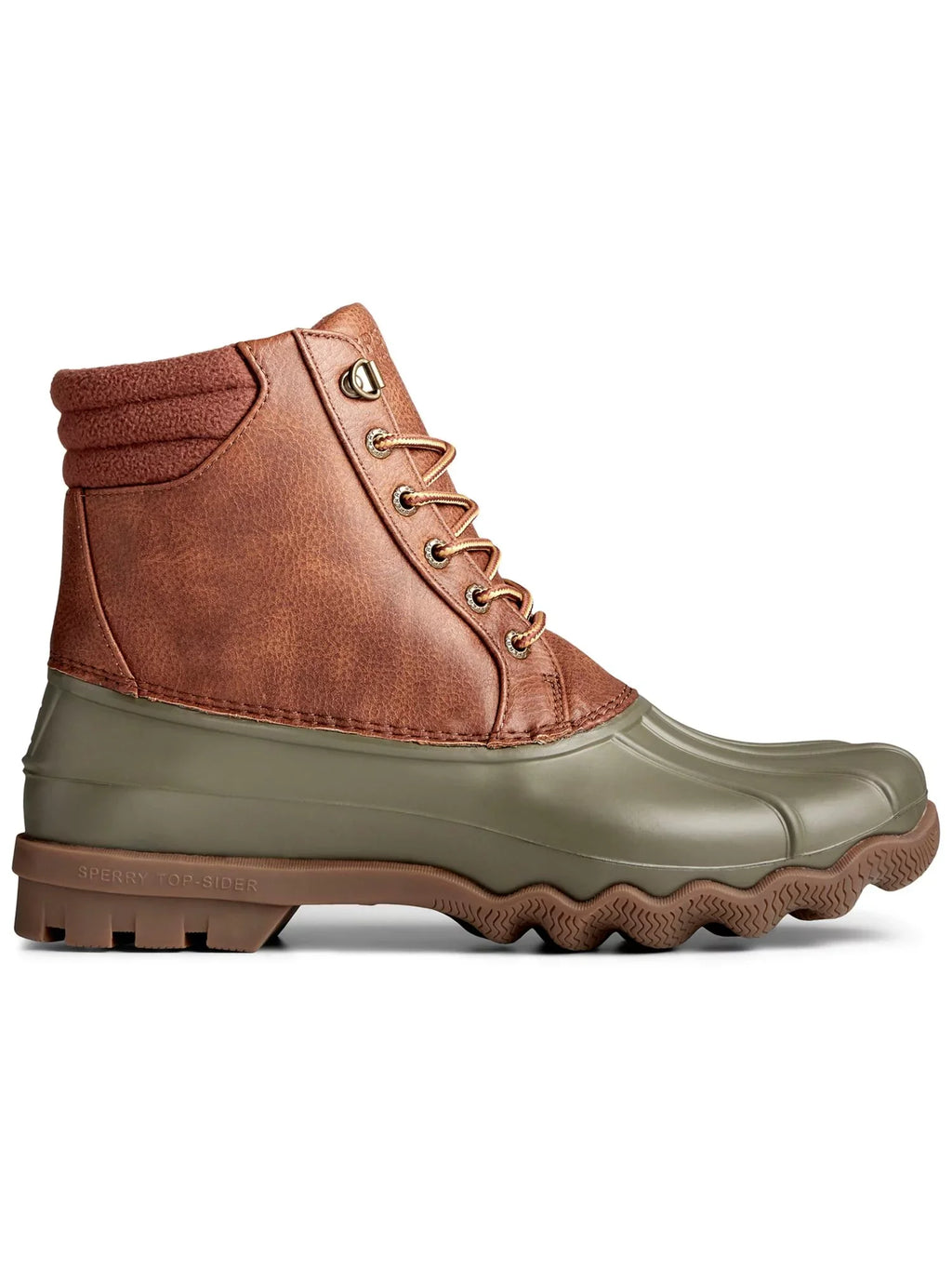 Avenue Duck Boots Round Toe Lace-Up Mens liquid SPERRY Green Resistant 11.5