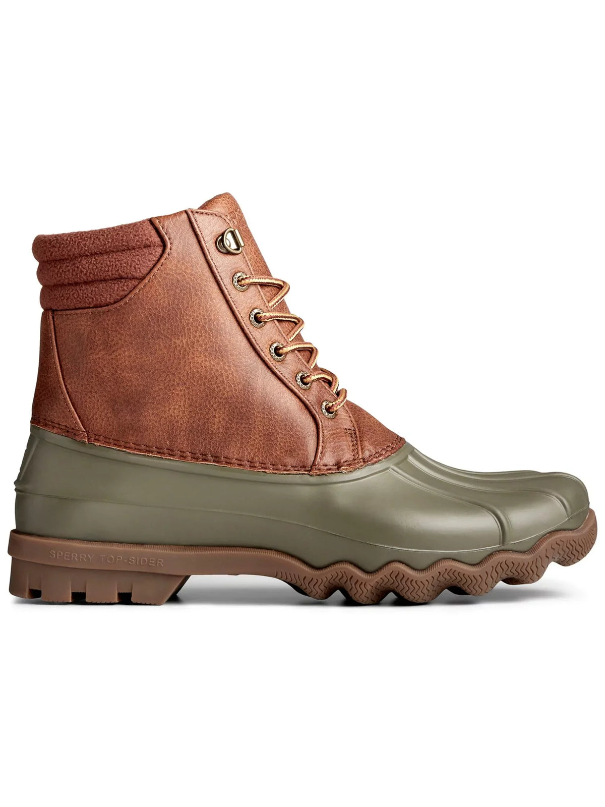 Avenue Duck Boots Round Toe Lace-Up Mens liquid SPERRY Green Resistant 11.5