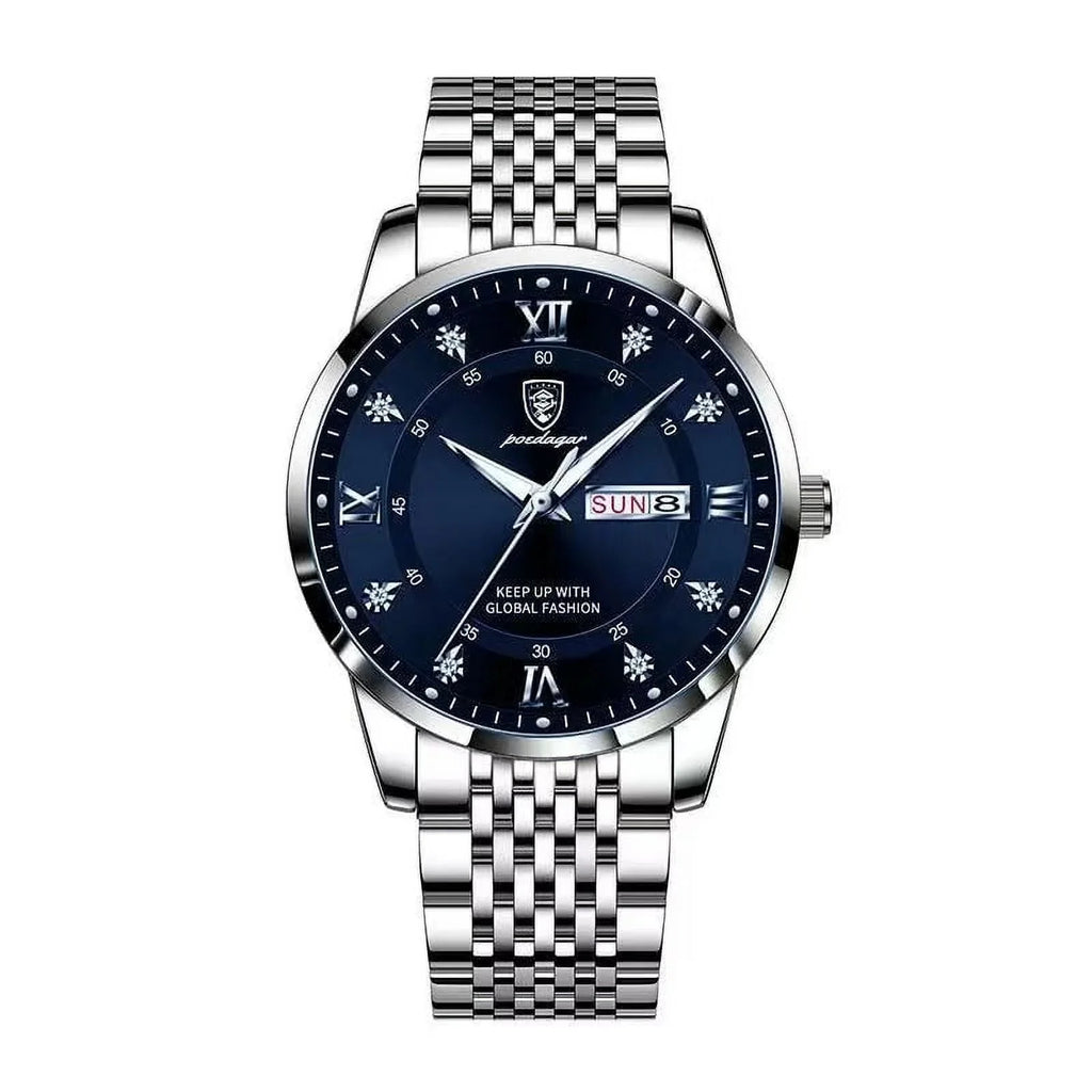 Steel POEDAGAR Luxury Men Cool Business Waterproof Calender New Watches Wristwatch Ultra-Thin Quartz Stainless Fashion Week