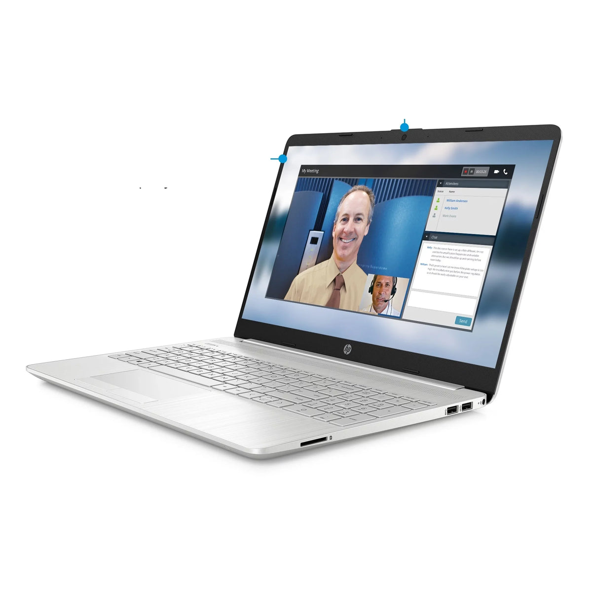 Ryzen™ HP SSD 4GB Silver (Used) 3 3250U 15.6" Win10H,Natural 2.6GHz AMD 1TB+128GB 15-GW0010