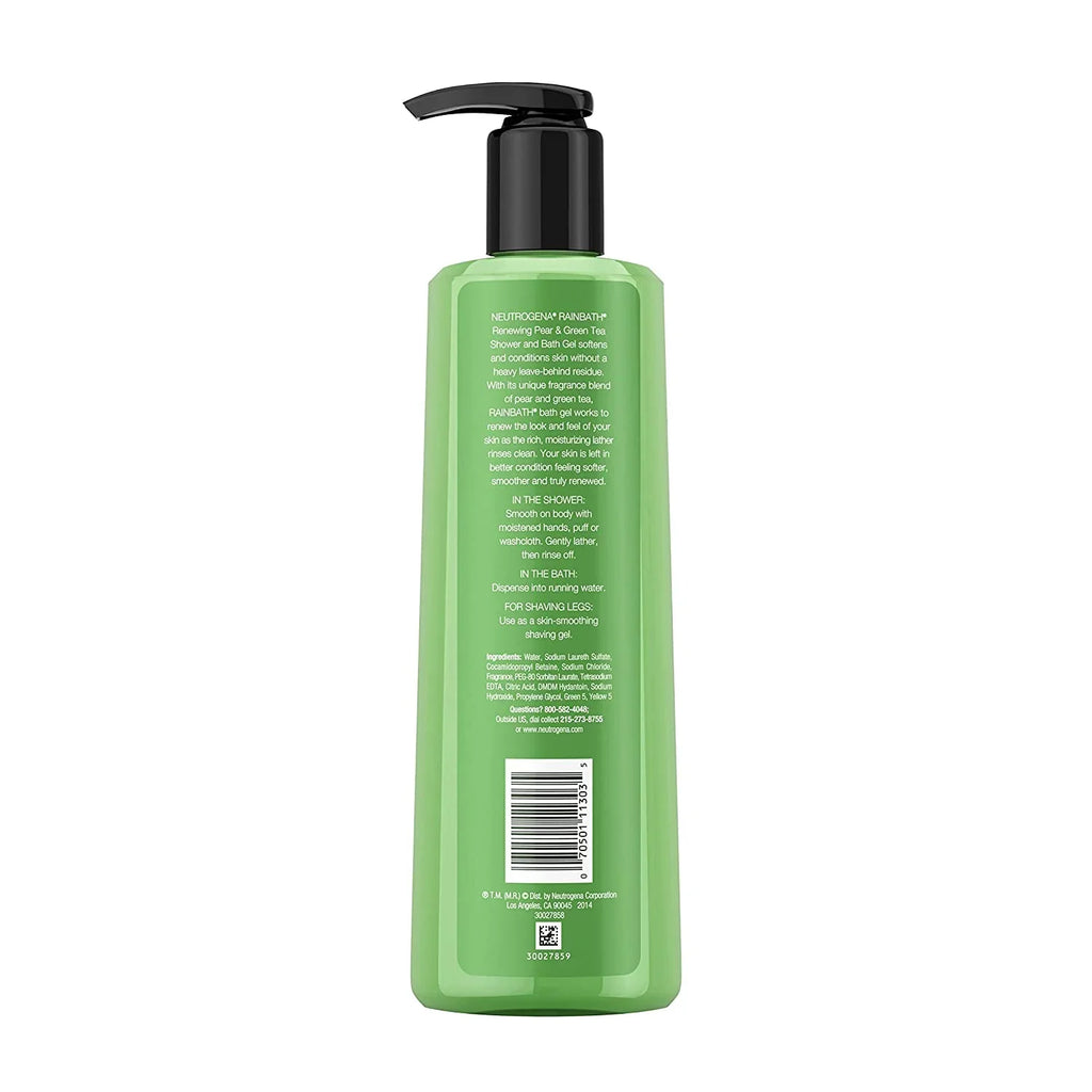 and Bath and Green Tea Neutrogena 16 3 Gel Pear Ounce Shower Pack Rainbath