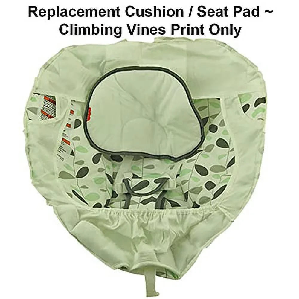 Bouncer Soothe Cushion/Seat GVG02 Print Pad - & ~ Replacement Replacement See Climbing Vines Fisher-Price Part Deluxe ~ Baby for