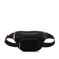 Grace Knit Vitello Neoprene Pre-Owned Bag Black Fabric FF Pocket Unisex Fendi (Good) Authenticated Perforated Belt