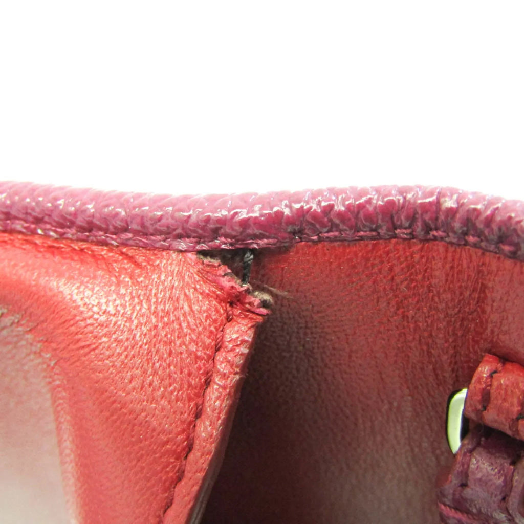 Bvlgari Bvlgari Leather (Good) Bvlgari Purple,Red Wallet Color Pre-Owned 281715 Women's Phone