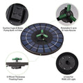 Auto-shut Nozzle Solar 9 With Solar fountain,Led Battery Inch Nozzle 9 Off Yaliya liquid Rotatable Qisuo Battery Led Off Pump liquid 6w Off Inch Bath Auto-shut With Solar Pump With Auto-shut 9