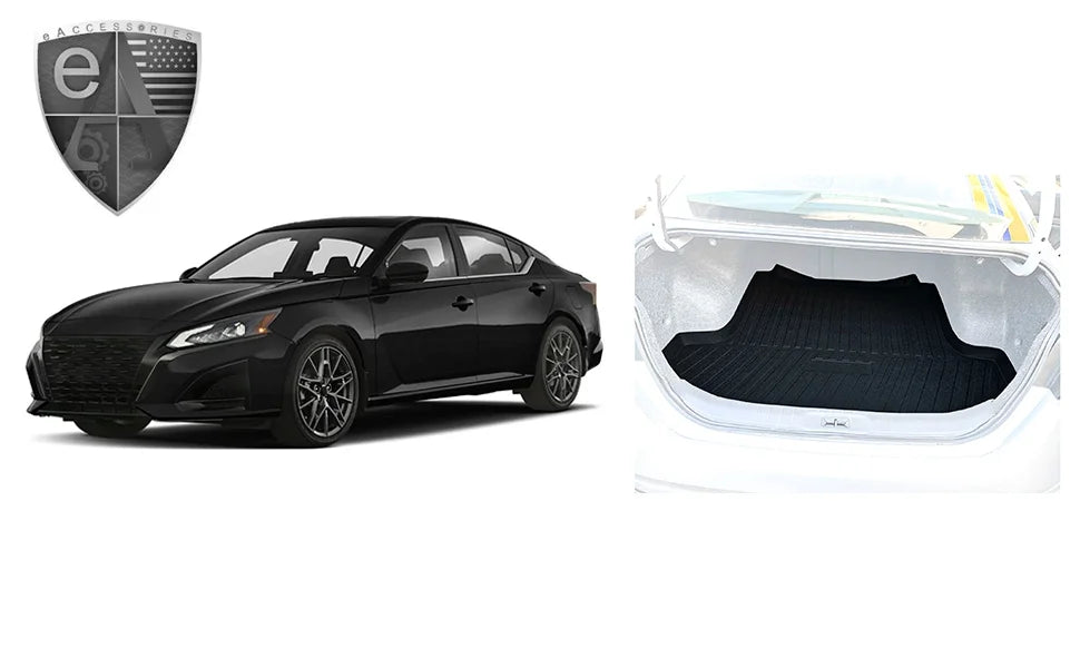 – for Pre-Cut Mats – Cargo Rubber Cars to Trunk with Install Trunk Car Design 2013-2023 Mat Liner Trunk EA – EACCESSORIES – Laser Easy Nissan Non-Slip Lip Raised climate-Resistant Altima Mat for –
