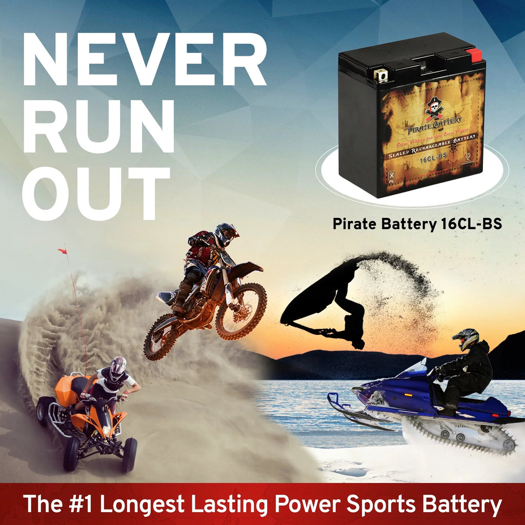 for Jet Ski Brp Pirate Battery Sea-doo 2004 Other Yb16cl-bs Models All Battery
