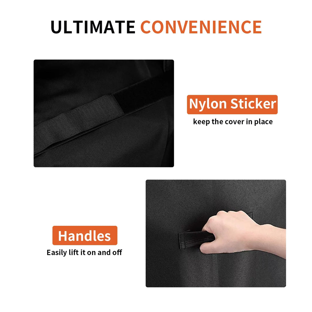 Heavy Cover & liquid Rip Resistant, W BBQ L 51" 26" Dust etc.(UV Broil climate Resistant)(72" Black) x x Roastove Cover, for 600D Fabric Resistant, Duty weber,Brinkmann,Char & Grill Oxford Grill H,