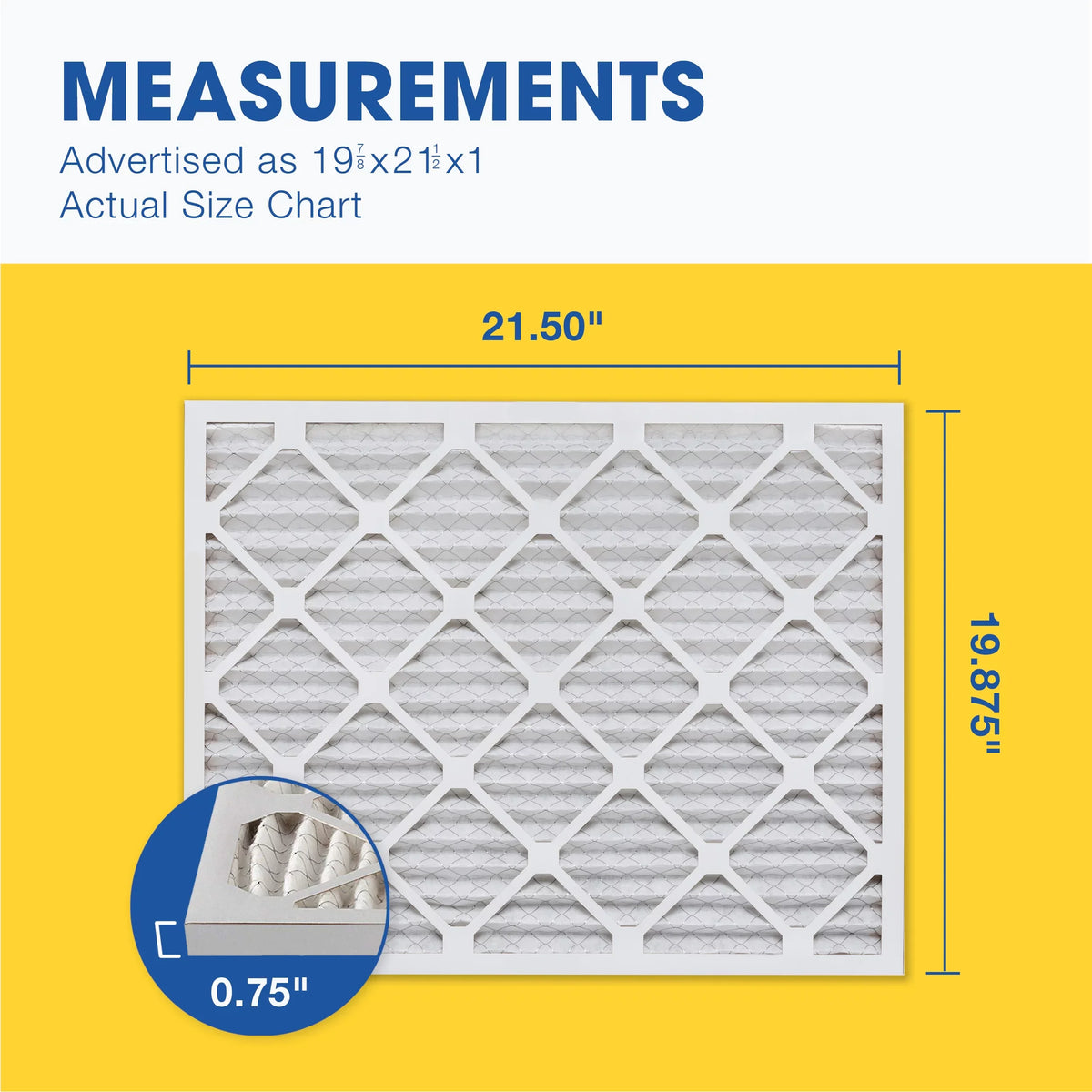 x the 19 USA Pleated Made 13, in 7/8x21 1/2x1 x 1, Aerostar MERV 19 Air 7/8 of 4, Filter, Box 1/2 21