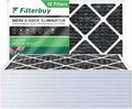 Pleated MERV Filters Furnace with (12-Pack) Carbon Eliminator Activated AC HVAC Filterbuy 8 Odor 17x25x1 Air