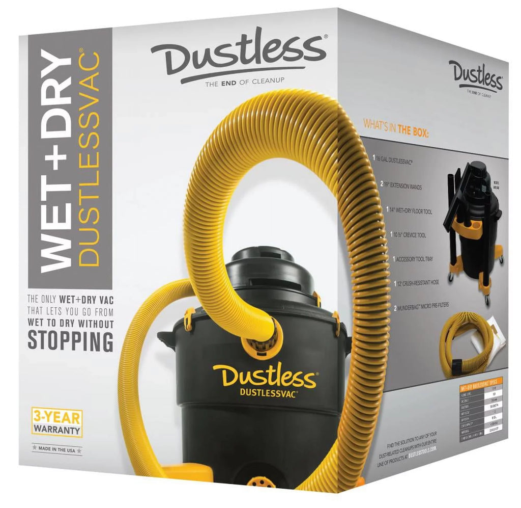 120 Wet/Dry 16 Vacuum 5 HP Dustless 10.6 amps Corded HEPA V gal