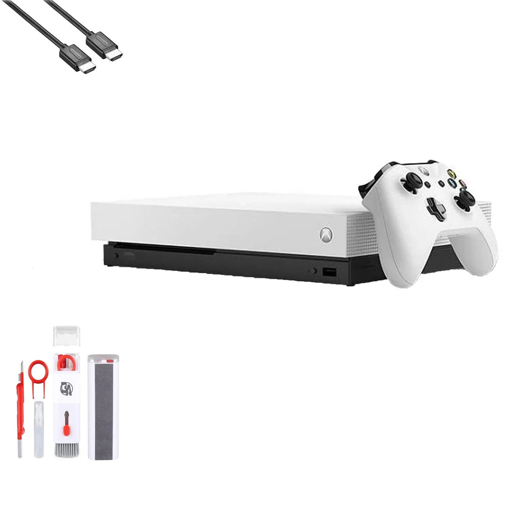 Like New) HD Kit BOLT with Ultra (Refurbished: Bundle Pre-Owned 1TB, X 4K Xbox AXTION One White HDMI Cleaning