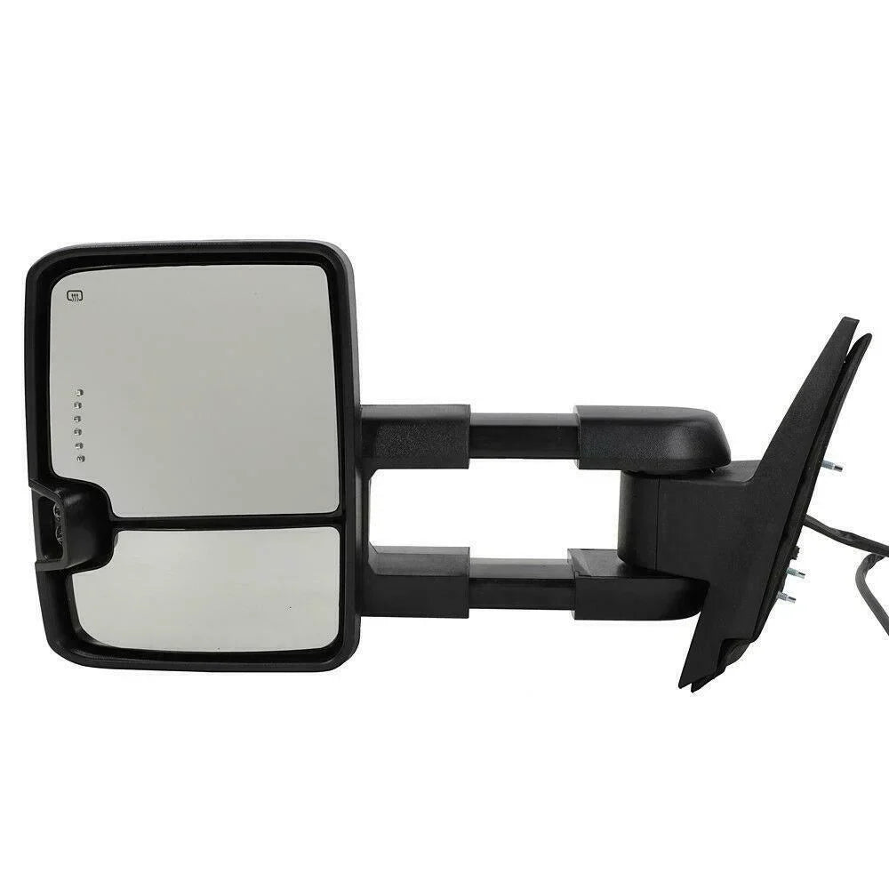 GMC Chrome Chevrolet Teledu Power Heated Mirrors For Towing Lamp Signal&Backup LED