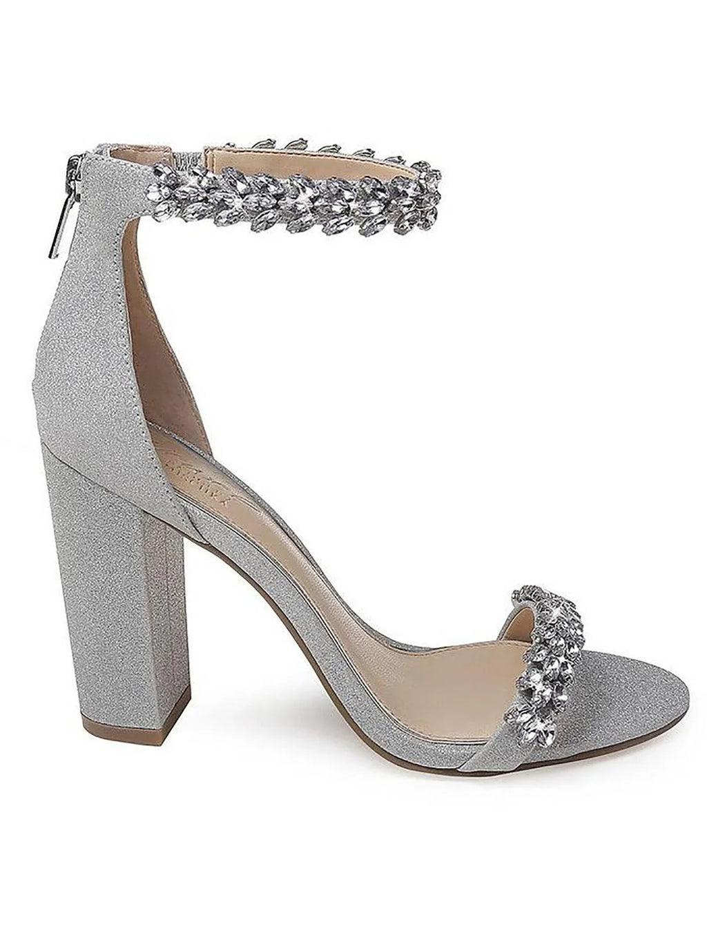 Womens Rhinestone Mischka Jewel Mayra Badgley Embellished Heels