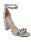 Womens Rhinestone Mischka Jewel Mayra Badgley Embellished Heels