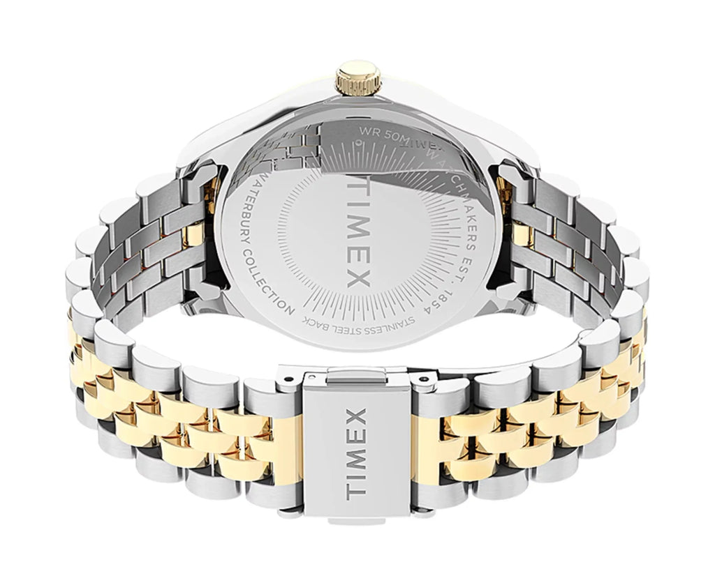 Steel Waterbury Timex Watch 34mm Bracelet with Women's Swarovski� Stainless Legacy Crystals