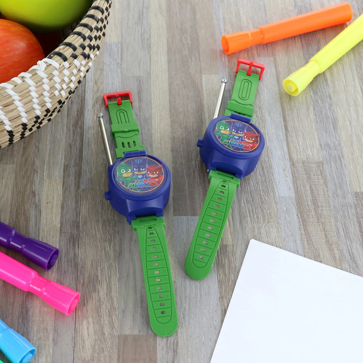 With 2 in Wrist Talkie Walkie Watch Set Built Masks Piece PJ