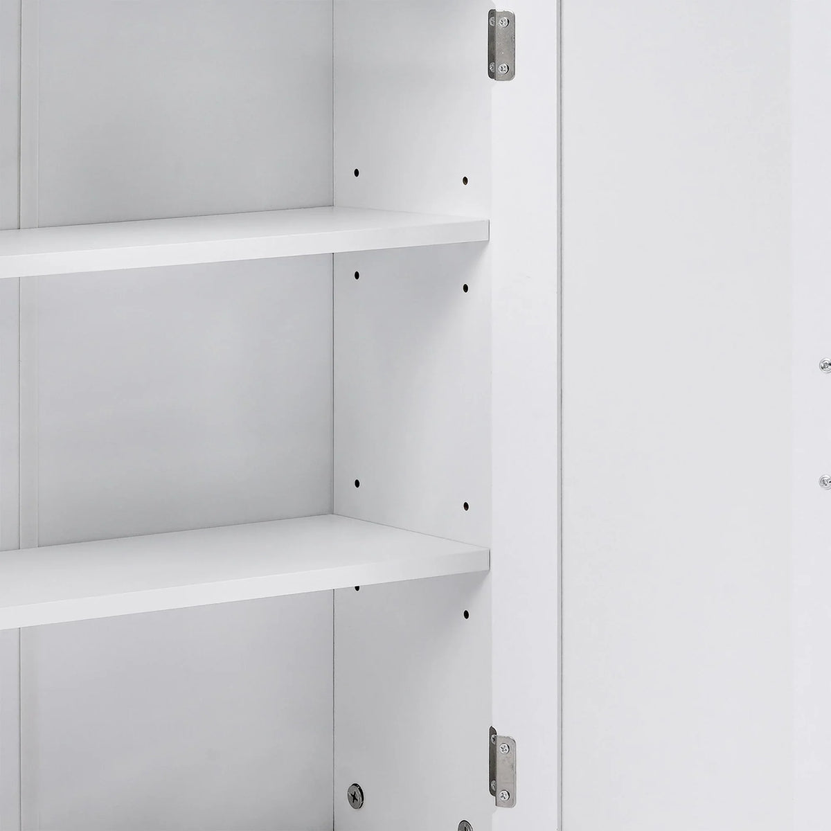 for Bathroom Hanging Storage Wooden Shelves, and Adjustable Cabinet Bathroom Door Kitchen with VECELO Room, Living Cabinet, Storage Wall Multipurpose Cabinet 2 White