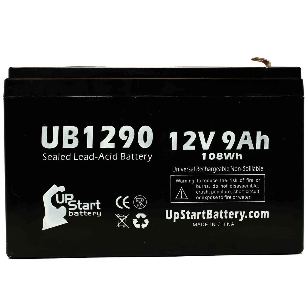 Battery Terminal Replacement 8 F1 - Pack Sealed Compatible MICROGAS 9000mAh, to Includes Battery Adapters - 9Ah, Terminal, - 4x Acid F2 (12V, F1 Kontron AGM, Universal Lead UB1290 SLA) 7640
