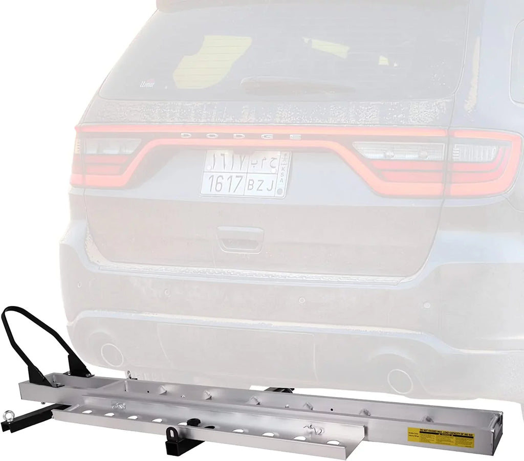 Rack Trailer Carrier Loading Motorcycle Ramp, 2" Hauler with receiver Motorcycle Bike Aluminum Carrier Scooter Hitch Hitch-Mounted Dirt
