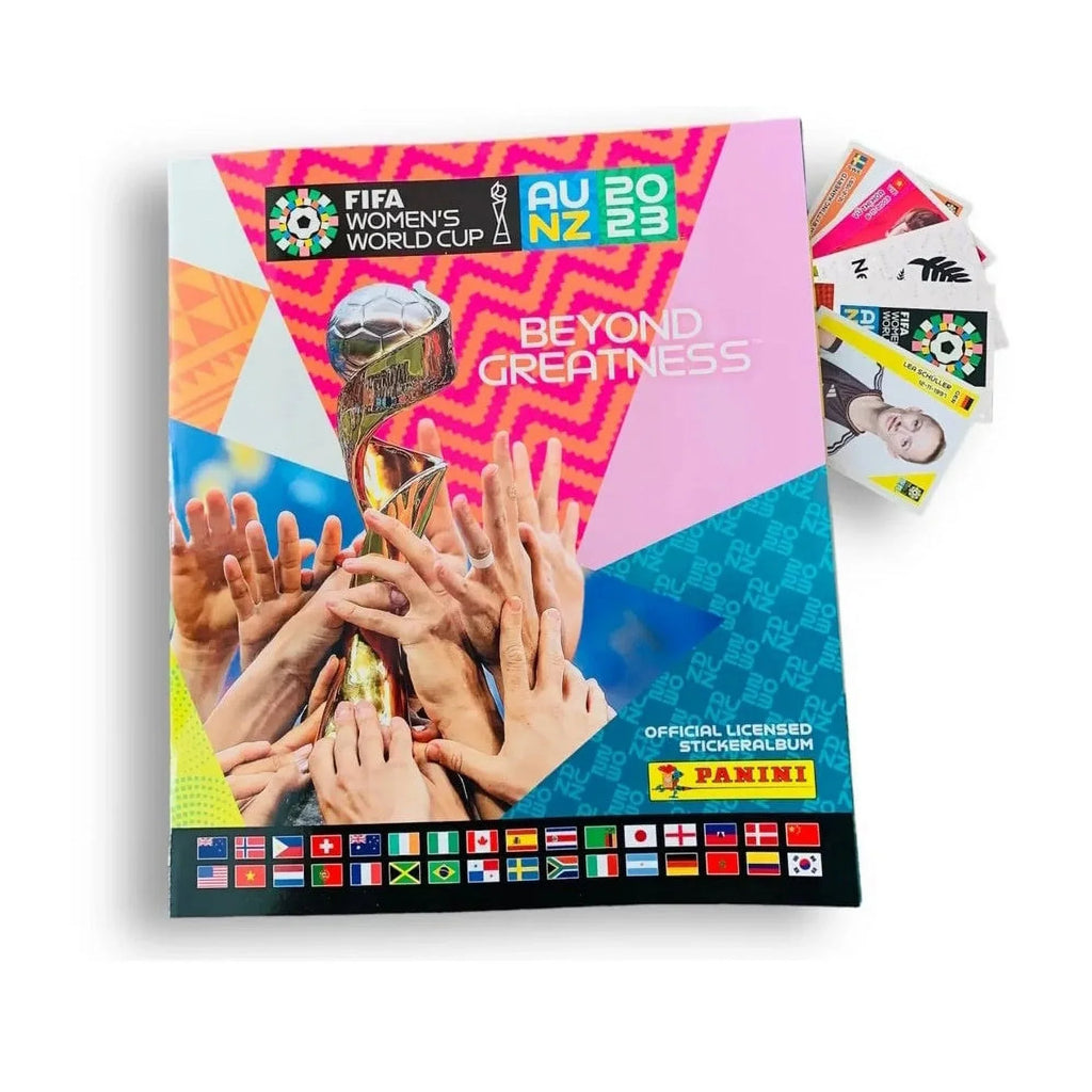 World Stickers) Women's - Stickers (Album 51 Mega Starter Cup Panini FIFA 2023 + Pack