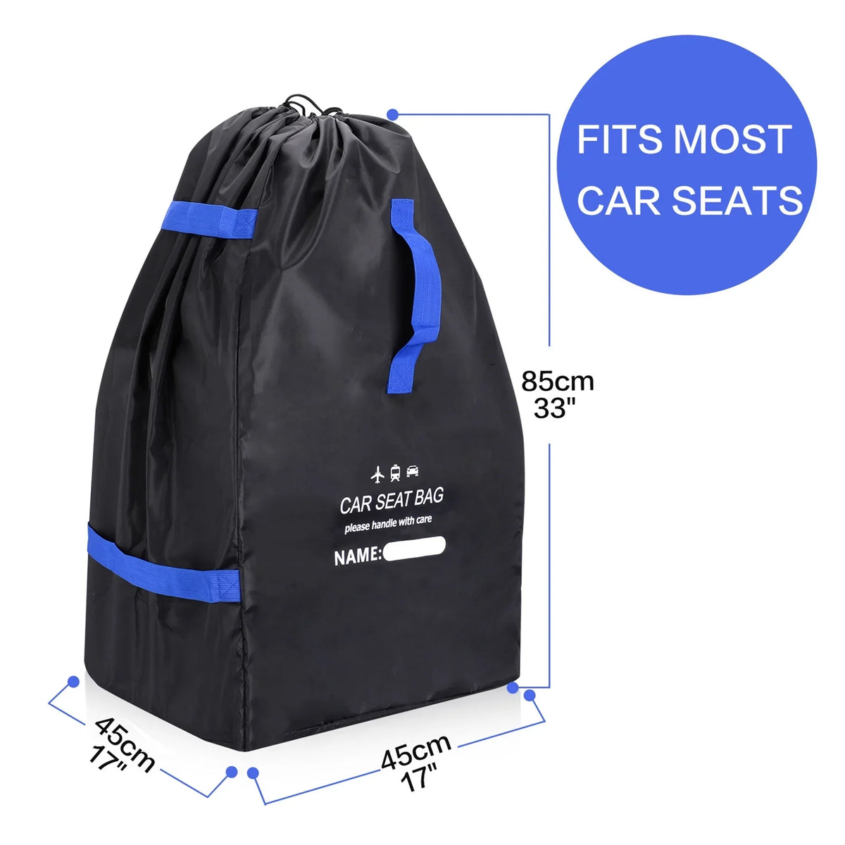 Air Bag Gate Storage Durable Travel Bag bag Travel Airplane Check Seat for Carseat Shoulder Car for Large Infant Universal Carseat Straps with