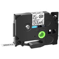 TZeM31 P-touch Tape 12mm 30PK GREENCYCLE Label Brother Black Matte TZM31 Laminated TZe-M31 Compatible 0.47" for on TZ-M31 Clear