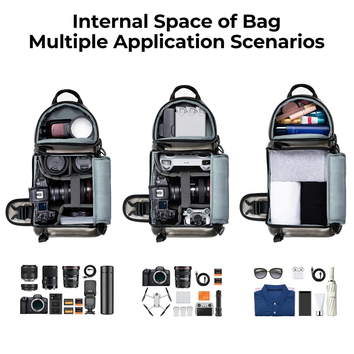Single Dividers Removable Case Camera Camera Case Features And Camera K Camera K&F Bag,Dslr/slr/mirrorless CONCEPT Waterproof Waterproof F F Shoulder With Waterproof With Dslr/slr/mirrorless