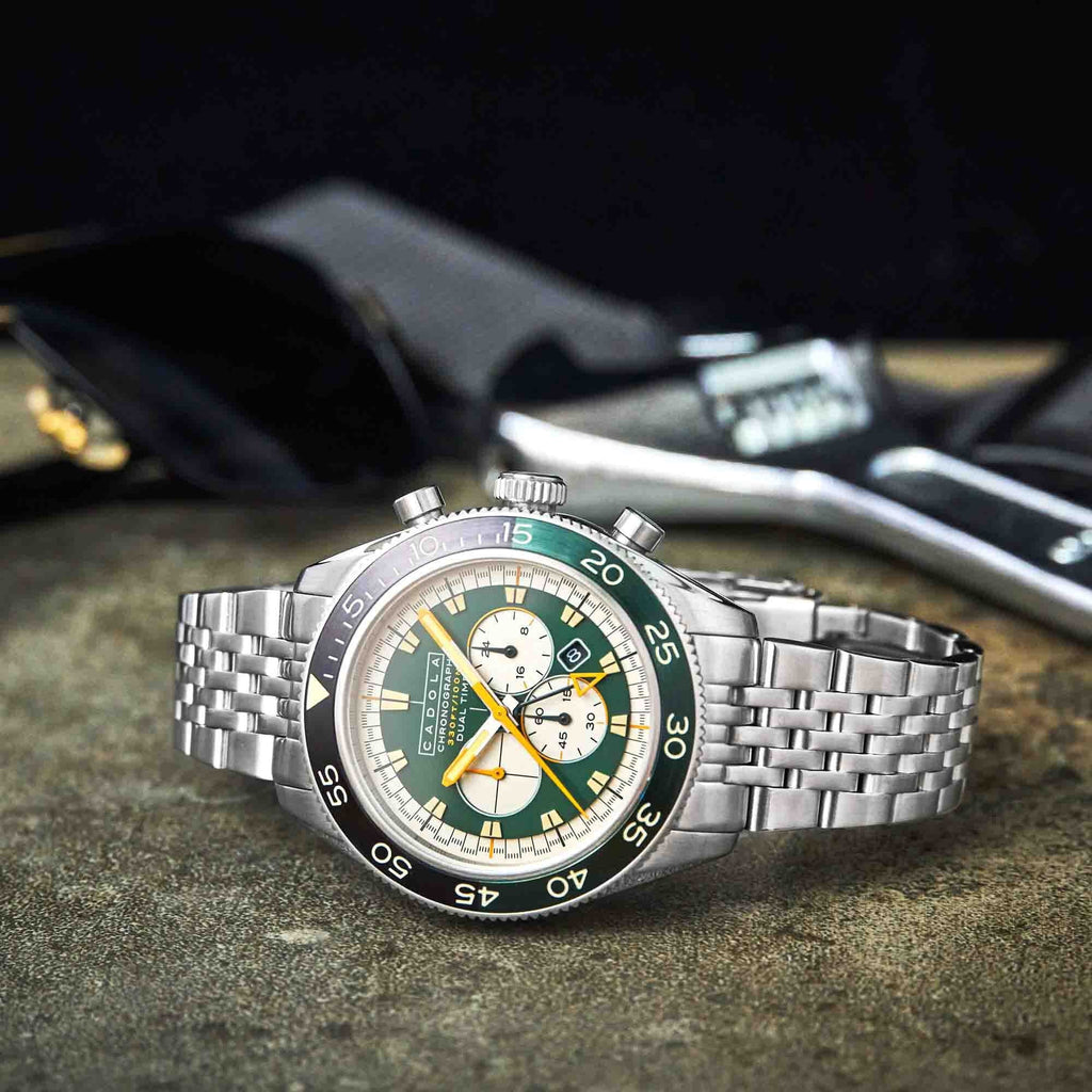Green Cadola Ahrens Chronograph Racing SS