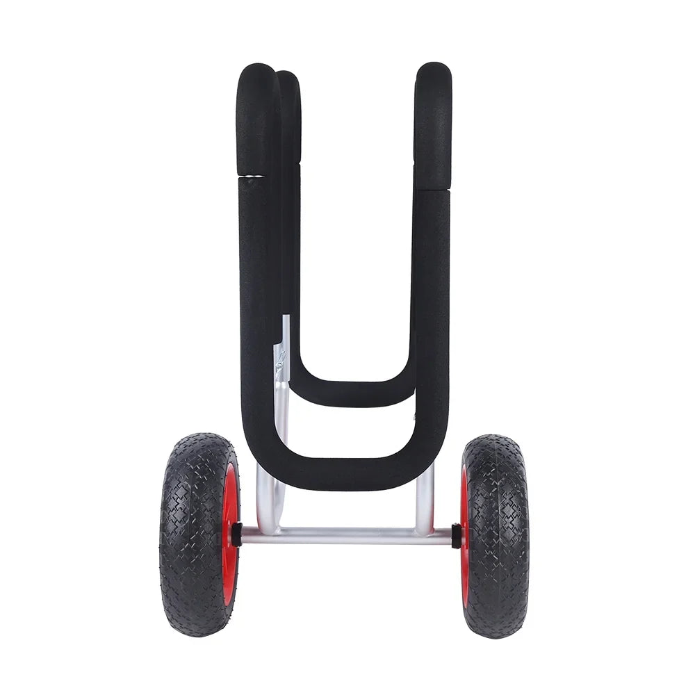 Veneer Paddle Trailer, Carrier Cart, Stand-Up Surfboard Beach Solid Airless Wheel Portable Beach Cart Board Double Aviation Cart Aluminum SUP PU
