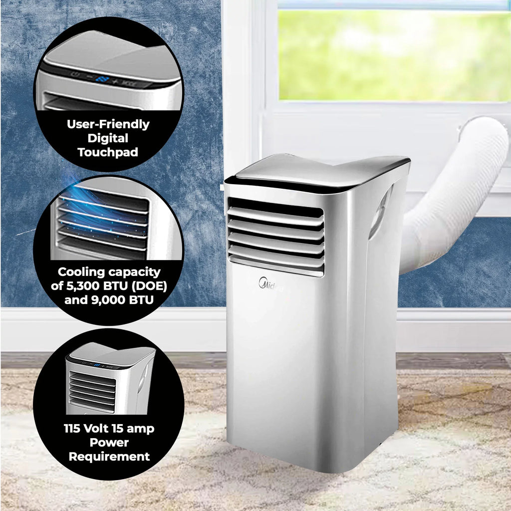 Unit Portable Fan Conditioner Cooling BTU Air 5,000 HomePointe Series S2