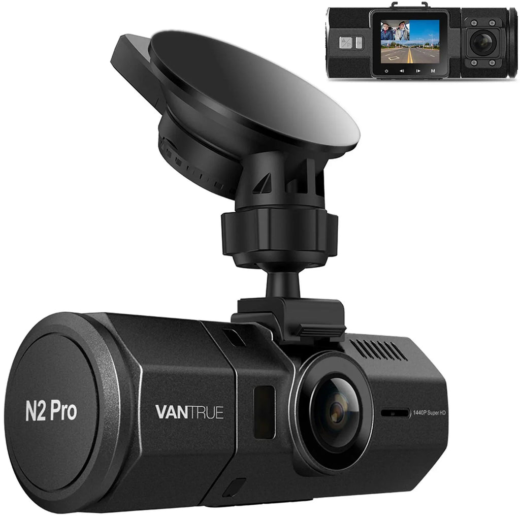 with Camera Dash Pro Vantrue Camera Cam, Dash Vision, 24hrs Single Uber Front N2 Mode, 1080P and G-Sensor, 1440P, Loop Front Dual Night Car Interior Recording Parking